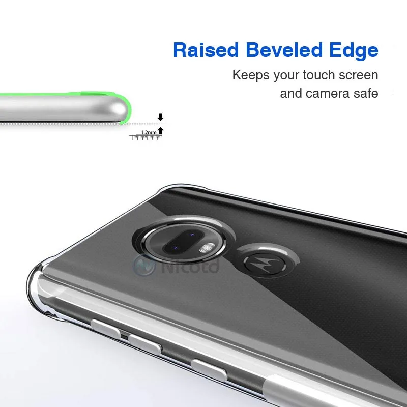 Transparent TPU Case for Motorola G7 plus z3 g6 Clear Phone Case for MOTO One power P30 Soft Silicone Phone Back Cover phone case phone protector cover