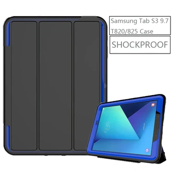 

Magnet Sleep Wake Up Smart Cases for Samsung Galaxy Tab S3 9.7 Case SM-T820 SM-T825 Silicone Tablet Case for Tab S3 9.7 case