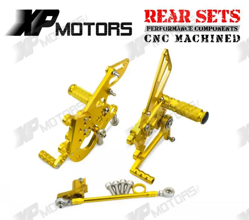 

CNC Racing Adjustable Rearset Rear Sets Foot pegs For Aprilia RSV4 Factory APRC 2011 2012 2013 2014 Gold