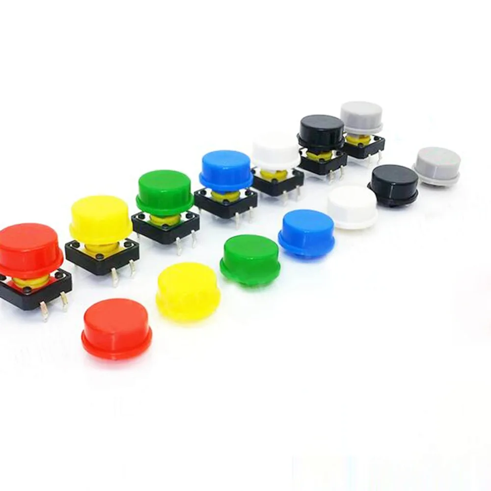 100pcs 13*5.6mm Round Button Cap Push Switch Caps Patch Switches Cover