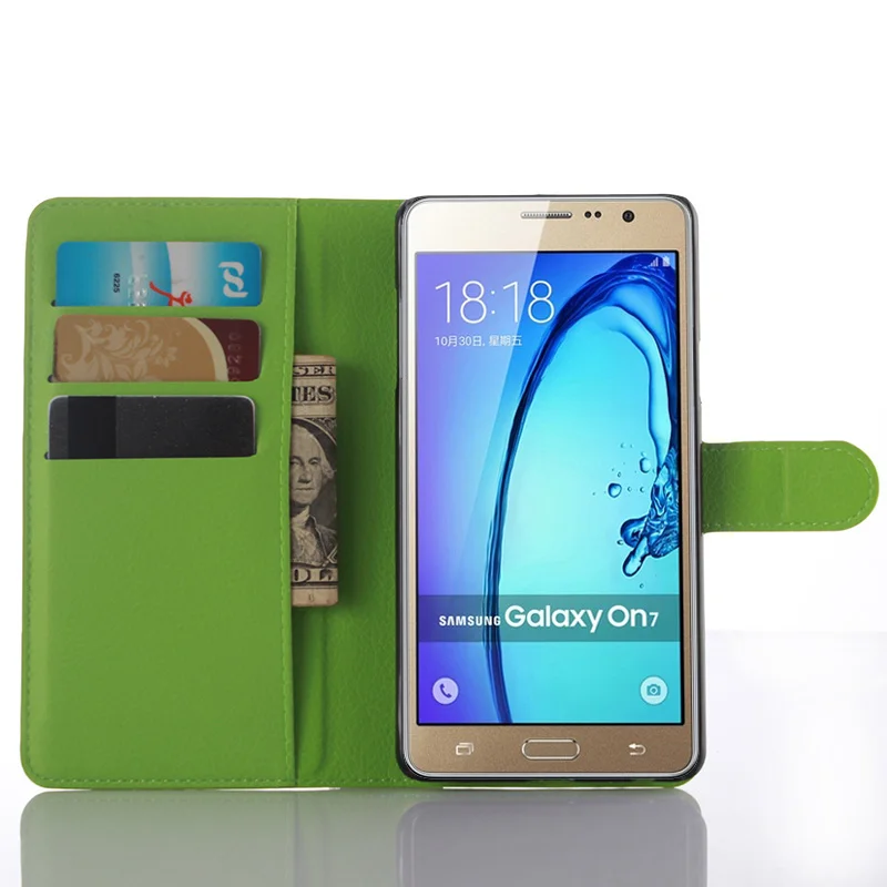 

Litchi Texture Leather Case for Samsung Galaxy On7 G600 G6000 Flip Cover Case Wallet Style Phone Case for Samsung Galaxy On7 Pro
