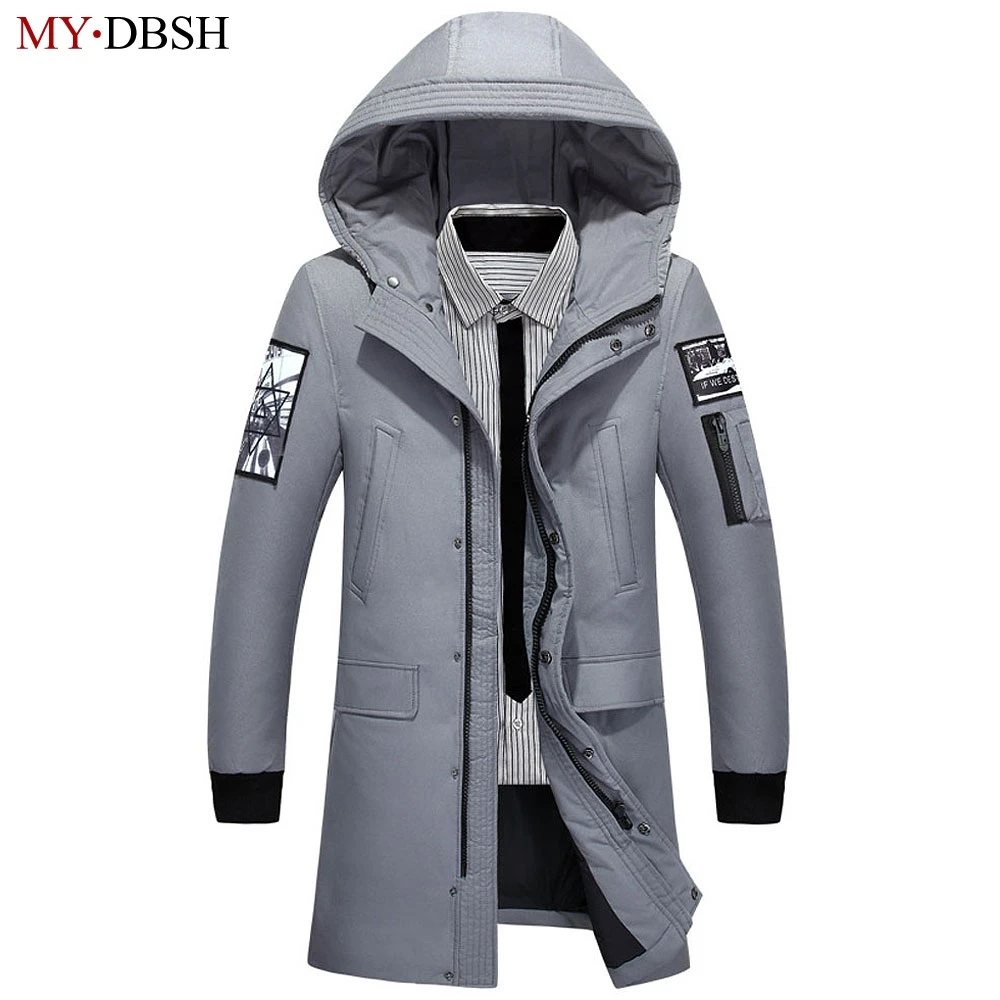 

2019 New arrival winter long jacket casual thick male high quality Casual fashion parkas warm cotton coat men brand clothing