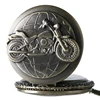 Antique Bronze Motorcycle Motorbike MOTO Pocket Watch Necklace Pendant Men Gift P79 ► Photo 2/6