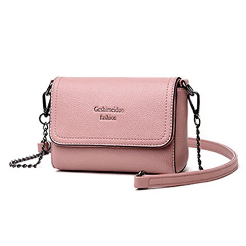 BRINGCHARM, женская сумка через плечо, Женская Высококачественная сумка из искусственной кожи, маленькая сумка-конверт - Цвет: Pink