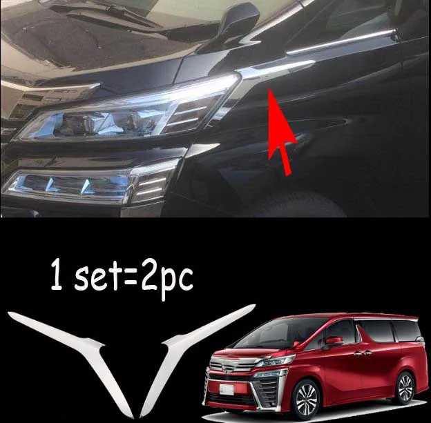 

For VELLFIRE 30 Headlight Plate Trim Strip