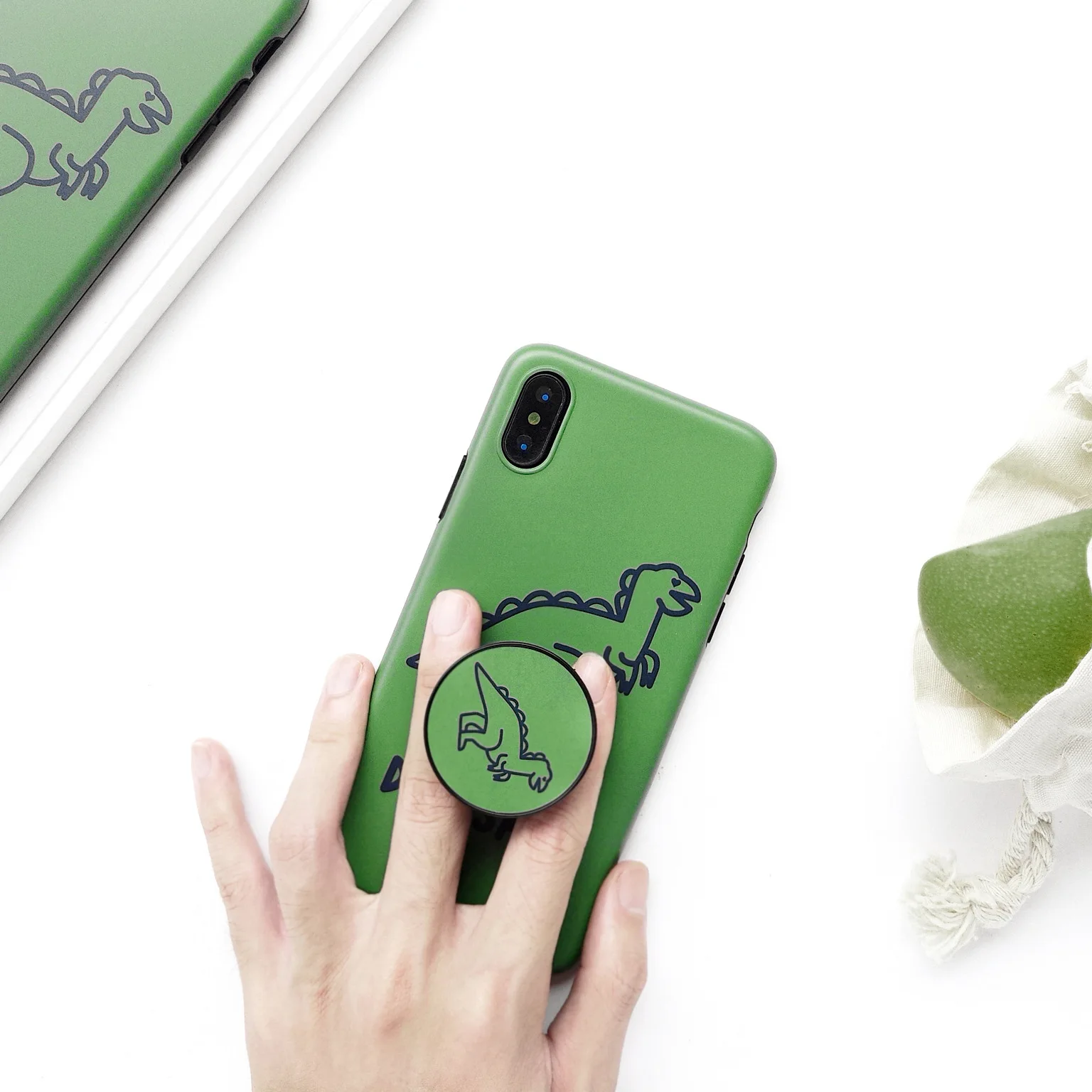 Glam Mobile Shell Летний зеленый милый мультяшный динозавр чехол для iPhone X XS MAX XR 6 S 7 8 Plus
