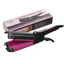 Высококачественный Турмалин Электрический Керамический трехтрубный бигуди для волос роликовый Плойка для завивки воды локон стайлер инструменты для моделирования