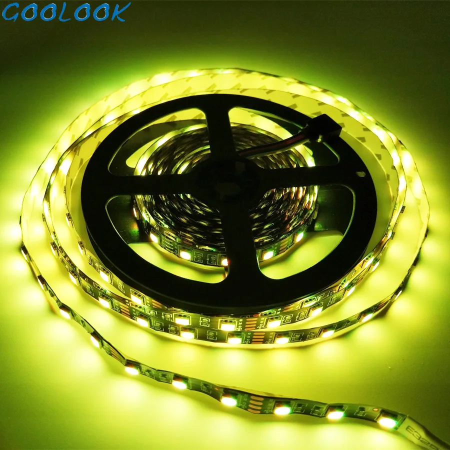Черная печатная плата SMD 5050 Светодиодная лента RGB не водонепроницаемая