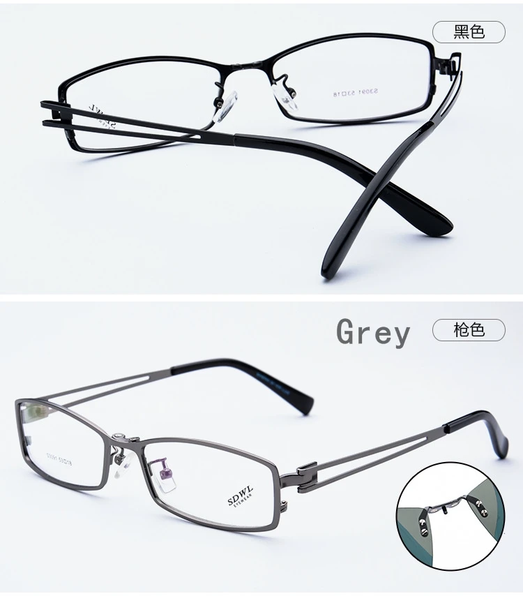 Мужские очки для близорукости, солнцезащитные очки с магнитным зажимом, оптические мужские очки с металлической оправой, поляризованные очки с магнитным зажимом, синие, 5 цветов