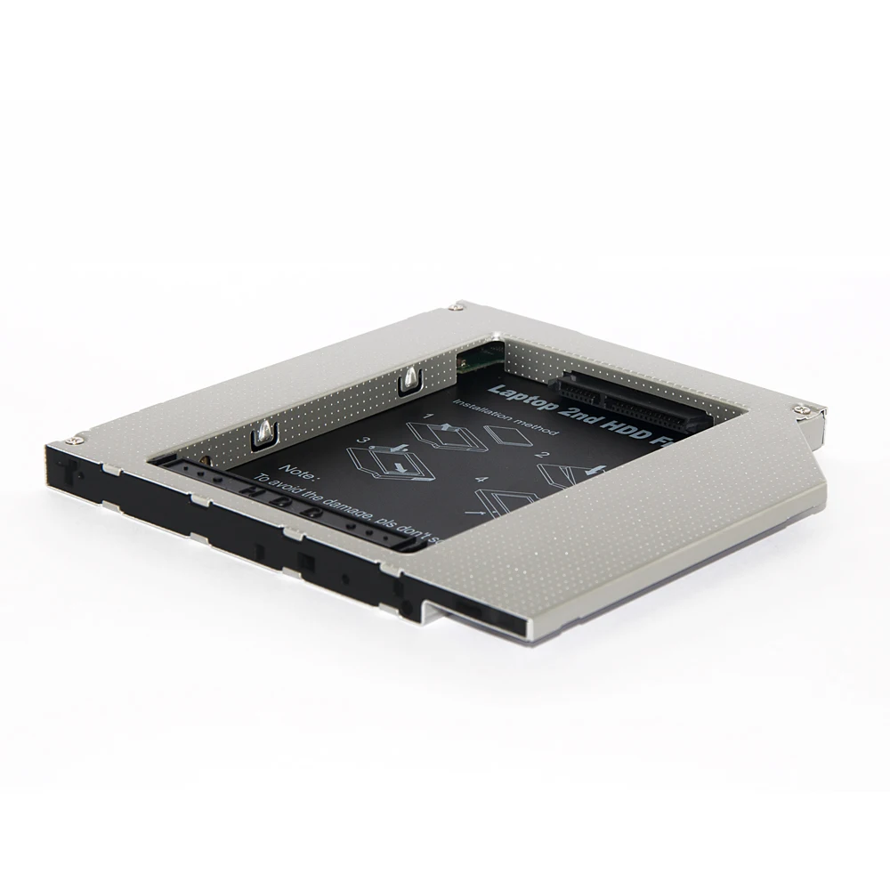 DeepFox алюминиевый 2nd HDD SSD caddy 9,5 мм IDE To SATA Чехол для 2," жесткий диск чехол Корпус для hp DELL ACER