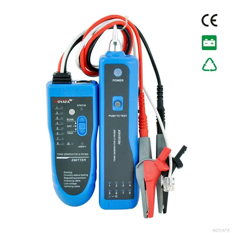 

NOYAFA NF-889 Amplifier Probe Tone Generator Kit Wire Sniffer Tester Tracker For BNC Telephone Lan Network