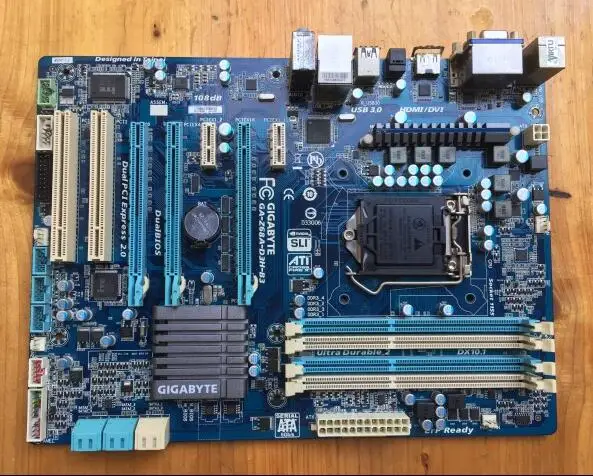Материнская плата для Gigabyte GA-Z68A-D3H-B3 LGA 1155 DDR3 Z68 32 ГБ для i3 i5 i7 Z68A-D3H-B3