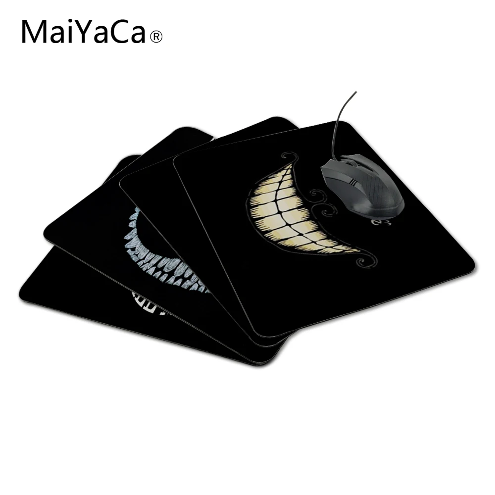 MaiYaCa Hot We're Mad Here Design Silon Противоскользящий коврик для мыши Компьютерная коврик для мыши для oltal Me мышь с трекболом
