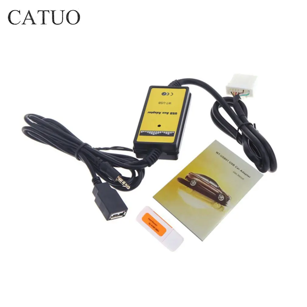 12-24vcar Стиль 3,5 мм USB авто AUX-IN адаптер MP3 плеер Кабельное радио Интерфейс кабель подходит для Mazda 3/CX7/323/MX5 CX-7