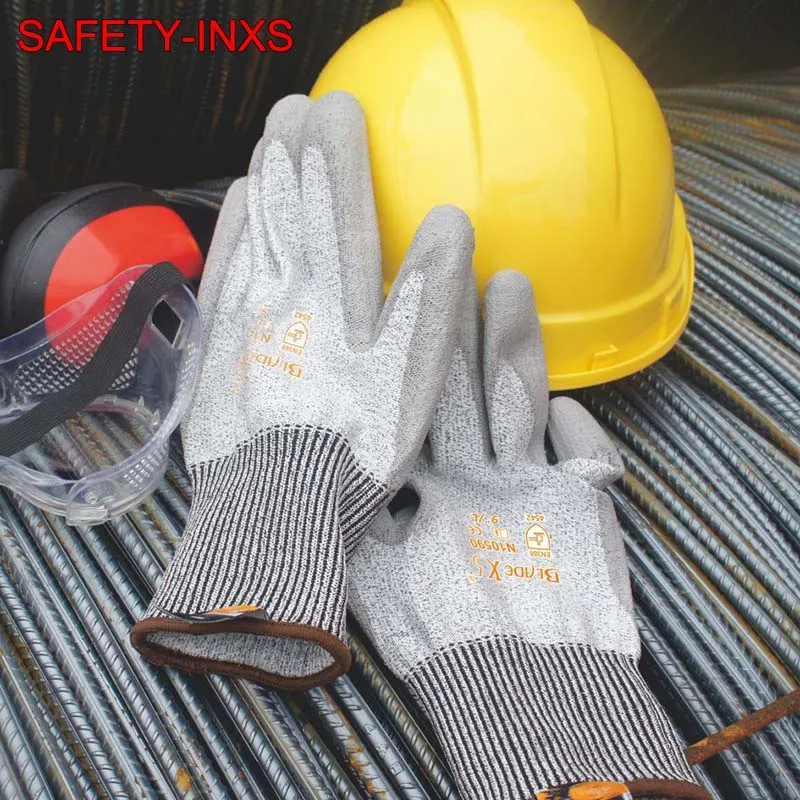 SAFETY-INXS N10590 BladeX5 перчатки с защитой от порезов, защитные перчатки для работы с лезвием, перчатки с высокочувствительным покрытием, устойчивые к порезу