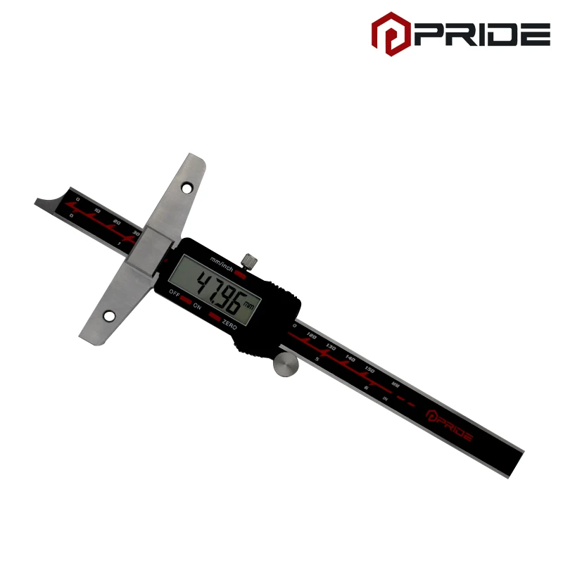 Digital Depth Gauge with Holes 0 150mm Electronic Stainless Steel