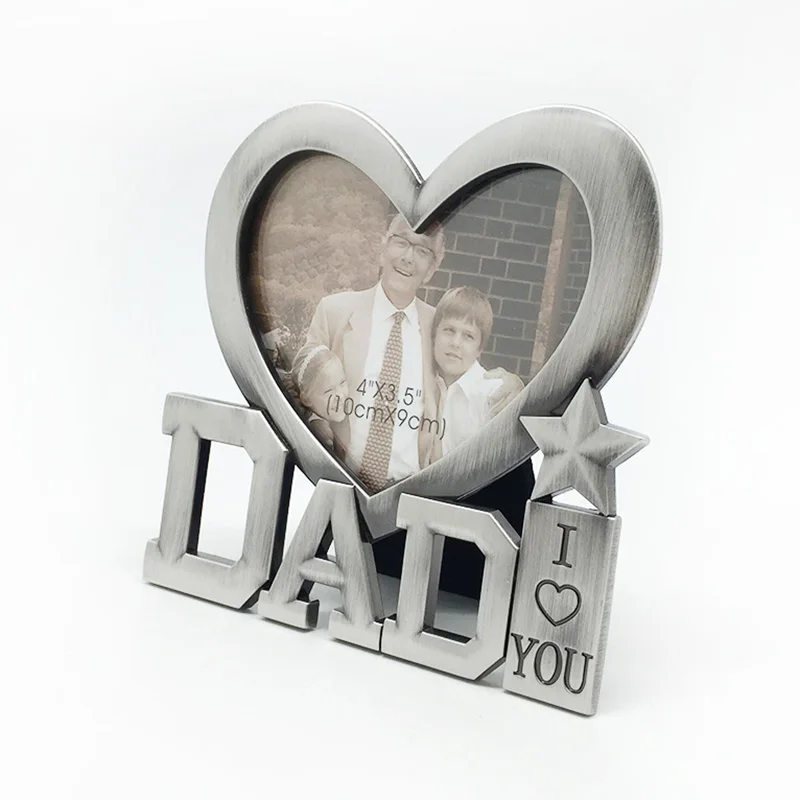 Рамка для картин в форме сердца I Love You Dad, настольный декор на День отца, подарок, CSV
