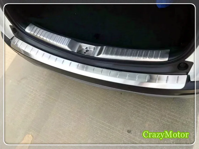 Для Honda CRV 2 шт./компл. из нержавеющей стали Задний бампер протектор Подоконник отделка багажника аксессуары