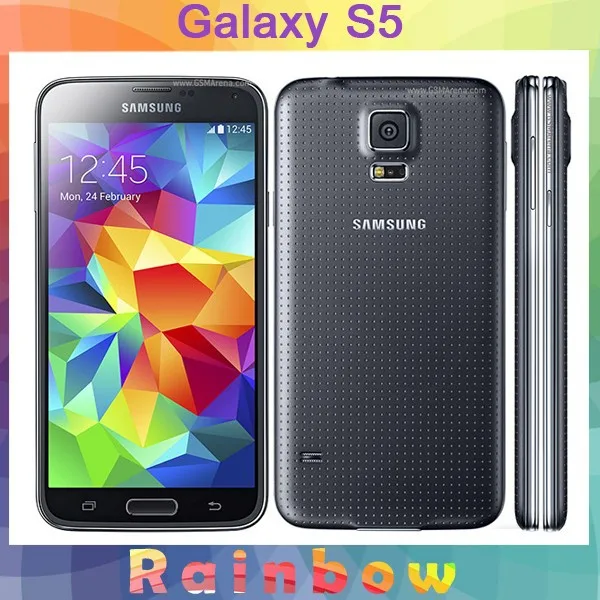 samsung Galaxy S5 G900H i9600 SM-G900 мобильный телефон четырехъядерный 3g gps wifi 5,1 ''сенсорный экран разблокированный отремонтированный телефон