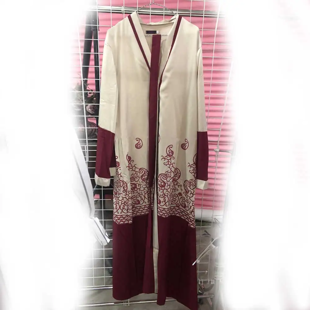 Модное красное эластичное мусульманское платье abaya женское Макси платье на Среднем Востоке элегантное женское вечернее платье исламские халаты на шнуровке VKDR1488