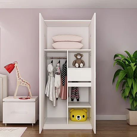 Шкаф для спальни мебель дома деревянный шкаф хранения одежды в сборе детский