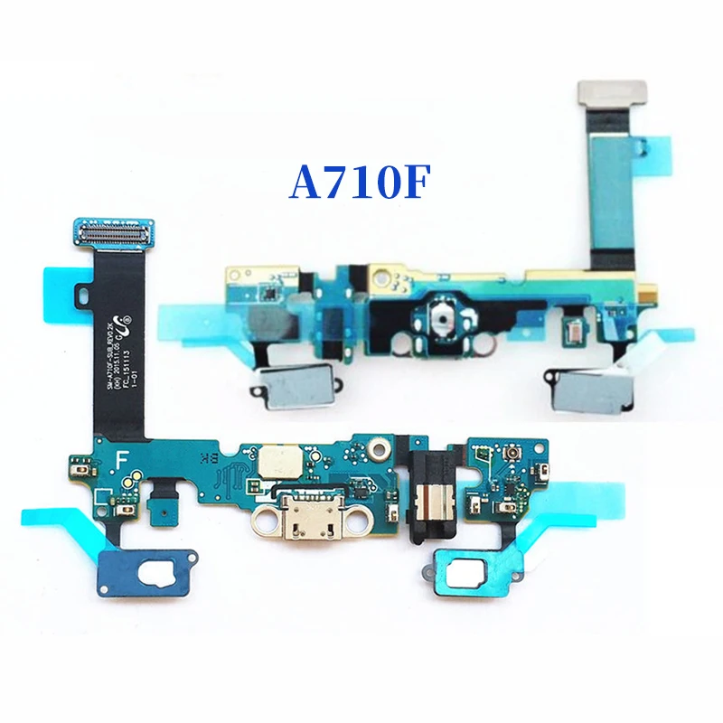10 шт./лот Для samsung Galaxy A700F A7000 гибкий usb-зарядный порт кабель A710F A7100 A710S USB зарядное устройство док-станция разъем