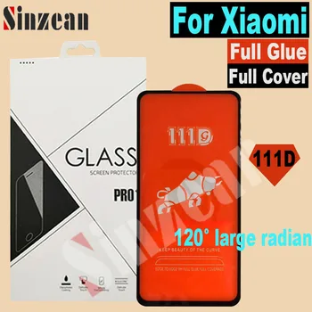

50pcs For Xiaomi Play/POCO F1/F2/Redmi 5 Plus/Note 5 Pro/Redmi K30/K20 Pro 111D Full Cover Tempered Glass Screen Protector