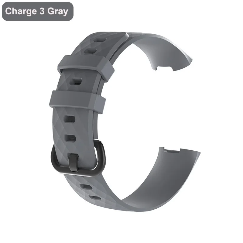 Charge 3 Gray XShum Fitbit Charge 3 Band TPE ремешок для FitBit Charge 3 TPE браслет для Fit bit charge 3 band Замена для аксессуаров - Цвет: Charge 3 Gray
