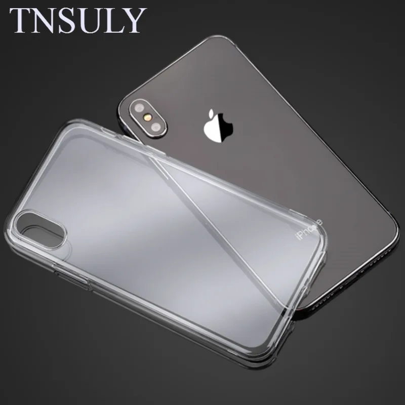 

TNSULY Transparent TPU Case For IPhone 7 Plus 6 6s 8 X 5 5s SE Ultra Thin Mobile Phone Soft Shell