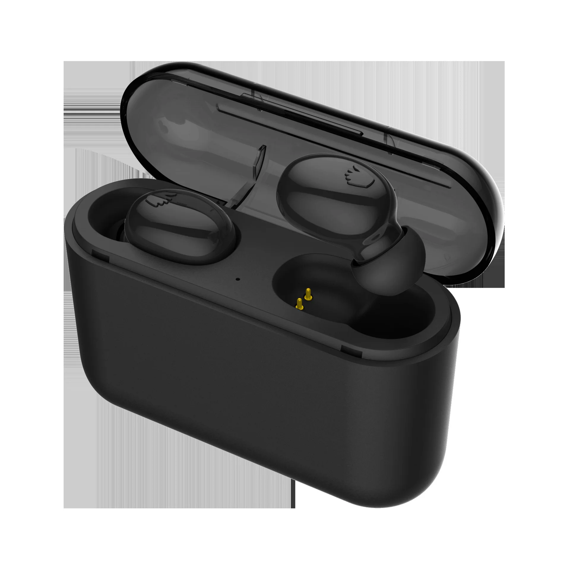 IPX5 водонепроницаемая Bluetooth гарнитура 5,0 беспроводные стерео спортивные наушники с шумоподавлением Игровые наушники источник питания Tws sh - Цвет: Palm black ears