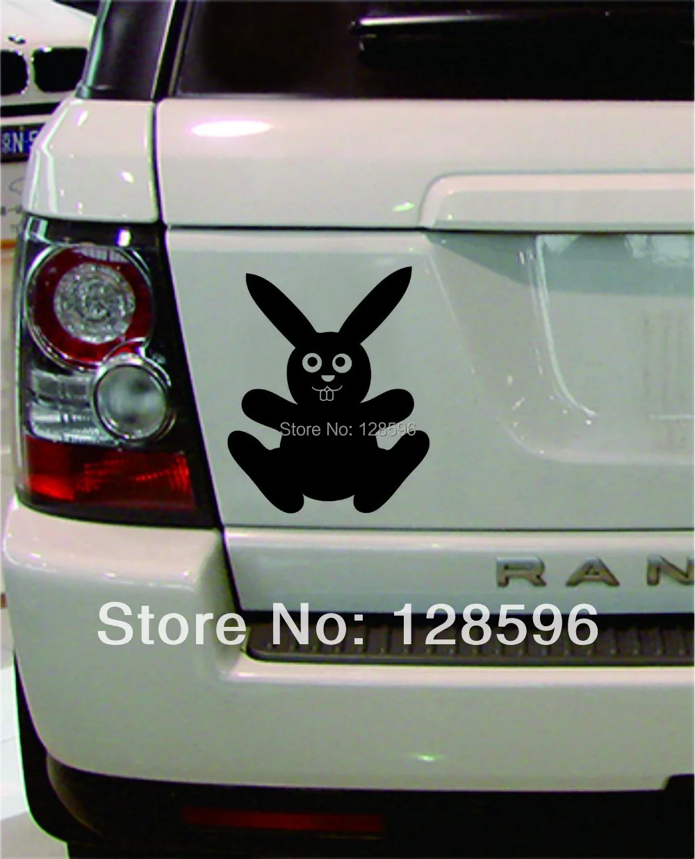 Toko Online Fun Kartun Lucu Easter Kelinci Hitam Kelinci Stiker