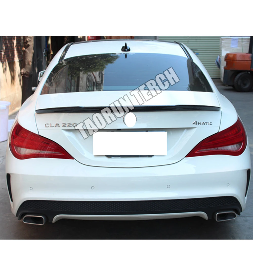 C117 FD Стиль углеродного волокна заднего крыла Спойлер для Mercedes Benz C117 W117 CLA180 CLA200 CLA250 CLA45 AMG 2013