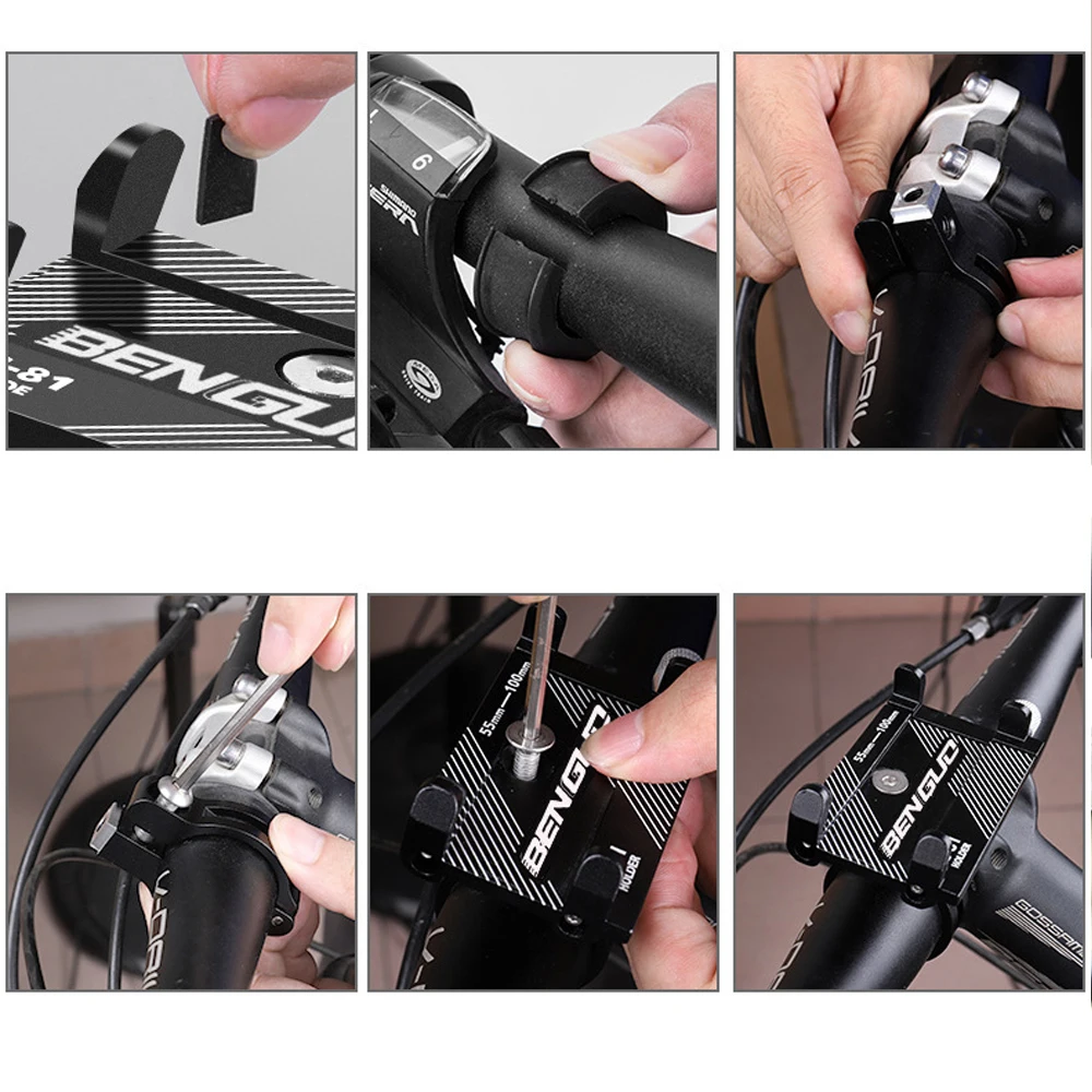  Aluminium Fahrrad Telefon Halter Für 35-62 inch Smartphone Einstellbare Unterstützung GPS Bike Tele