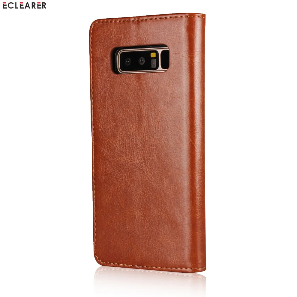 ECLEARER 2 в 1 Многофункциональная Флип Чехол Для samsung Galaxy Note 8 мода кожаный бумажник чехол для samsung Note 8 крышка