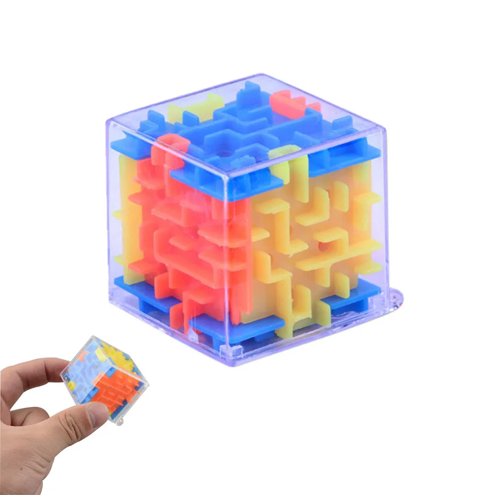 

Children Intelligent Improve Hands-on/Balance 2019 3D cube Puzzle Maze Steel Ball Game Toys Case Box Fun Brain Game Toys For