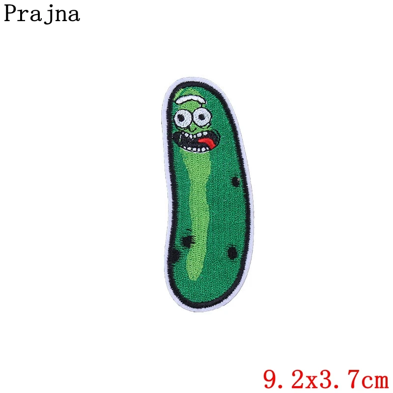 Prajna 10 шт. Рик и Морти Высококачественная нашивка вышитые нашивки железные наклейки для одежды ручной работы аппликации - Цвет: Антикварная бронза