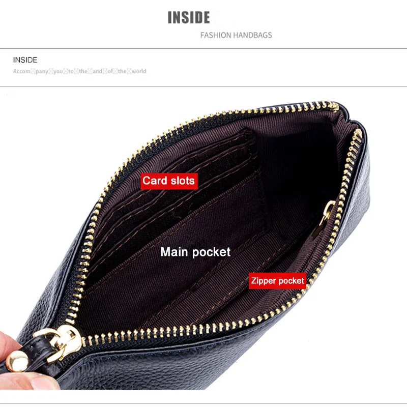 Новинка 2020 клатч на молнии кошелек женская сумка из натуральной кожи украшение в