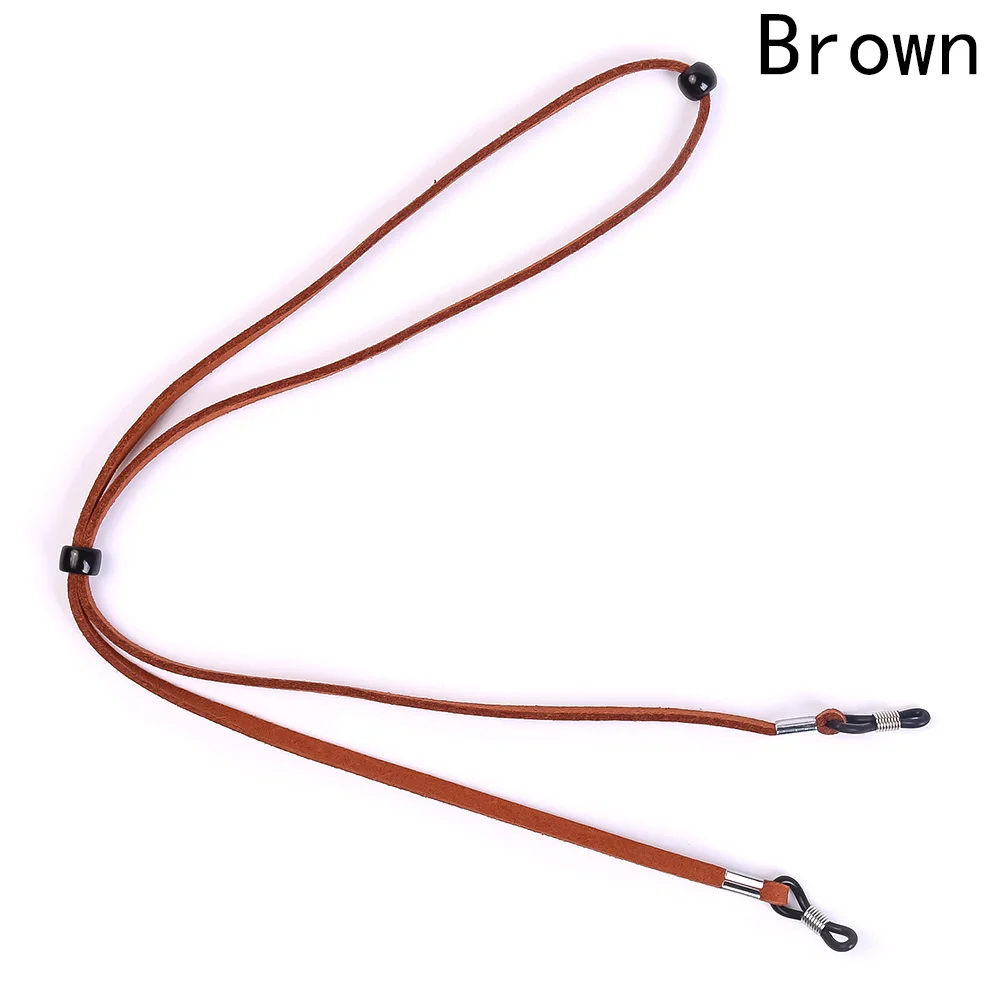 brown Солнцезащитные очки хлопок шеи шнур фиксатор шнура шнурок для очков держатель с хорошей силиконовой петлей 10 цветов вариант - Цвет: brown