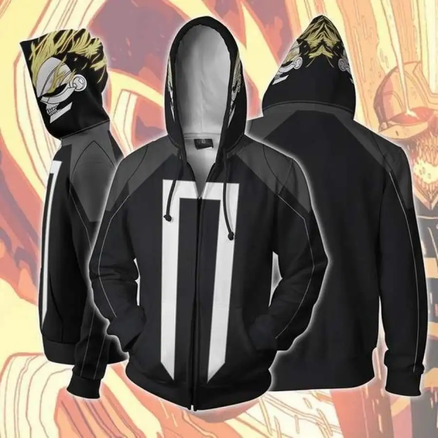 

Movie Ghost Rider Hoodies Jackets Cosplay Costumes 3D Printed zipper Hoodie Sweatshirts Fashion men women cartoon sports jacket