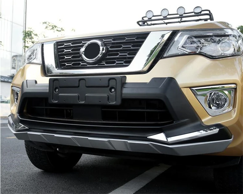 JIOYNG для Nissan Terra Xterra Передний+ задний бампер диффузор бамперы для губ защитная накладка ABS 2 шт