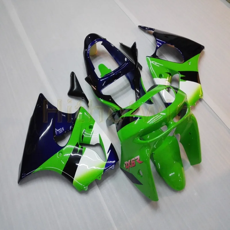 Пользовательские мотоцикла хомут для Kawasaki ZZR600 05-08 ZX-6R 636 2000 2001 2002 моторные Обтекатели литья под давлением белый