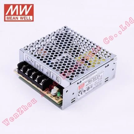 

Meanwell RS-50 Switching Power Supply 12V 24V 15V 48V 50W Original MW Taiwan Brand RS-50