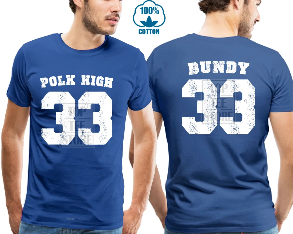 Polk High футболка Эл Банди Женат с тройкой дети смешные No Maam футболка для мужчин США Размеры S 3Xl - Цвет: Синий