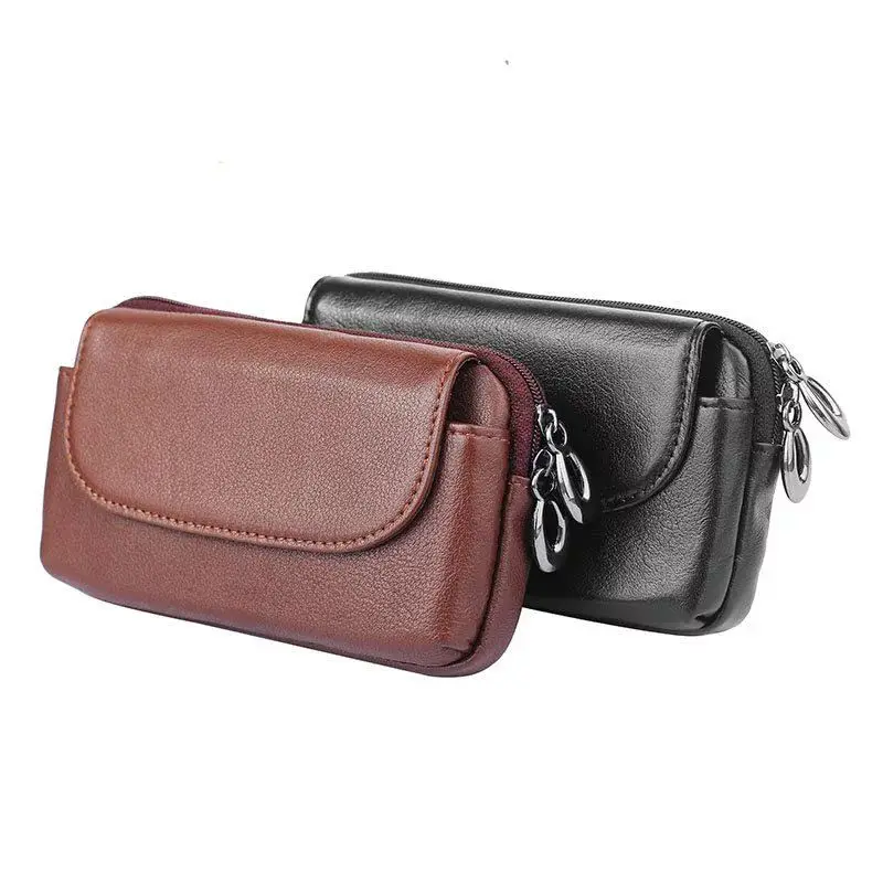 

Genuine Leather Zipper Wallet Bag Case For Asus Zenfone 4/4 Max/4 Pro/ Zenfone4 Selfie/Selfie Pro Universal Belt Phone Pouch