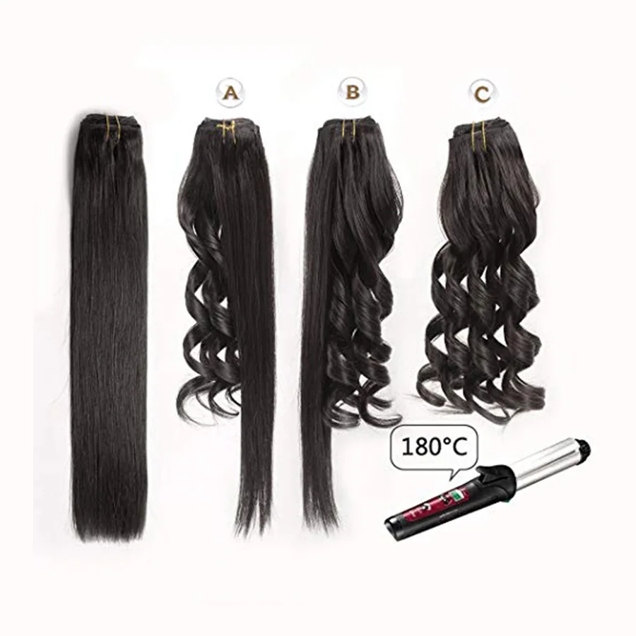 BHF Clip In Human Hair Extensions 100G 140G 160G 200G Machine Made Remy 100% European Straight Natural Hair Clip ins