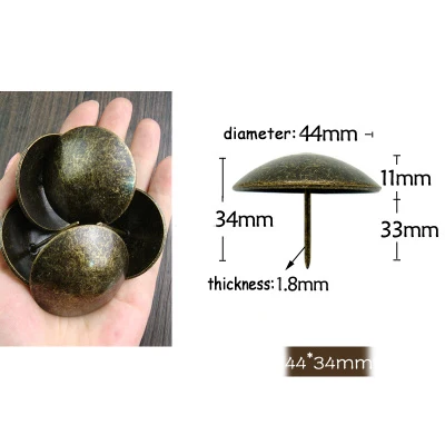 44x34mm-thickness 5 шт./партия, деревянная коробка для украшения вина, чехол для хобногтя, мебель для дивана, декоративные Лаки, шпильки, антикварные бронзовые мебельные гвозди - Цвет: 44x34mm-thickness