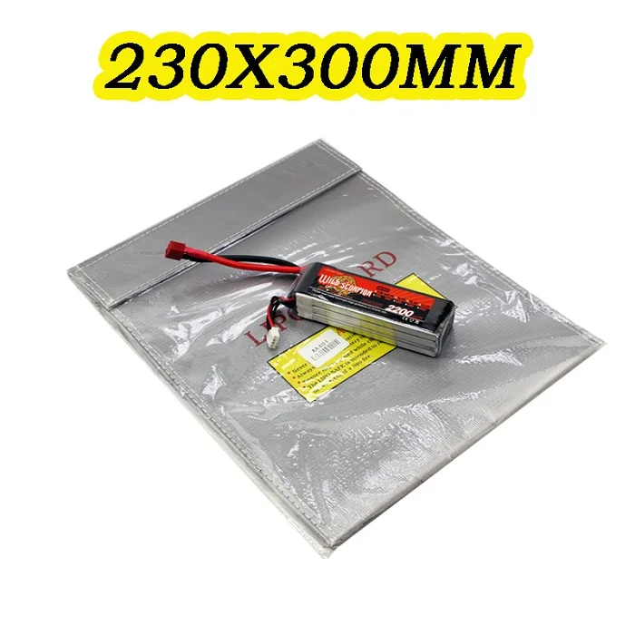 Горячая 1 шт. огнеупорный RC LiPo аккумулятор защитный мешок безопасный защитный мешок 180*230 мм 230*300 мм