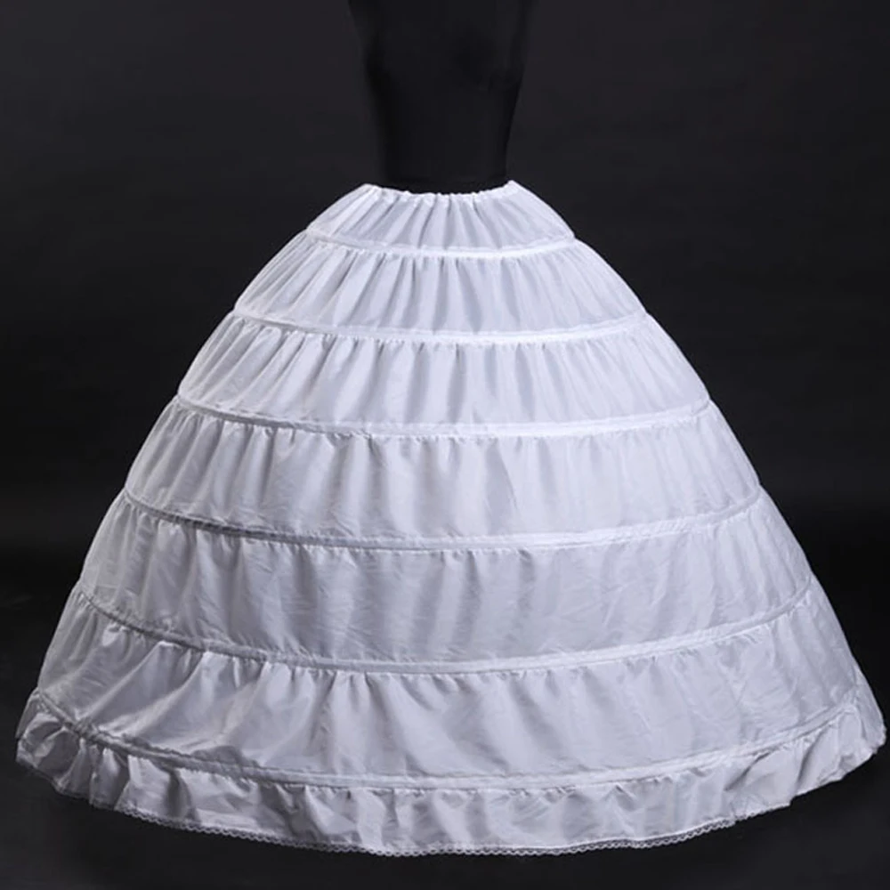 ANGELSBRIDEP дешевые 6 обруч Нижняя юбка Свадебная кринолин для бального платья Свадебная Нижняя юбка кринолиновое платье