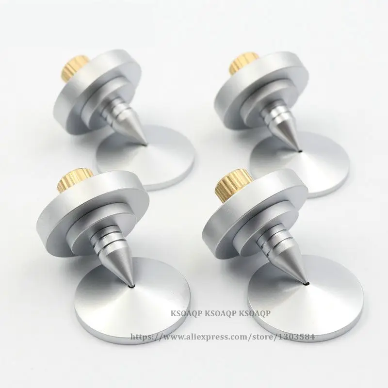 4pcs 35mm Machined Brass Speaker Isolation Spike Hifi AMP Turntable Vibration Conex4