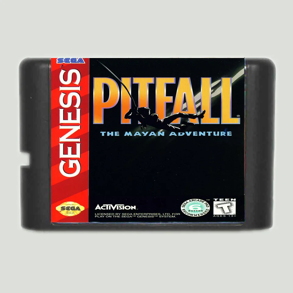Ловушка Майя Приключения 16 бит Sega MD карточная игра для Sega Mega Drive для Genesis